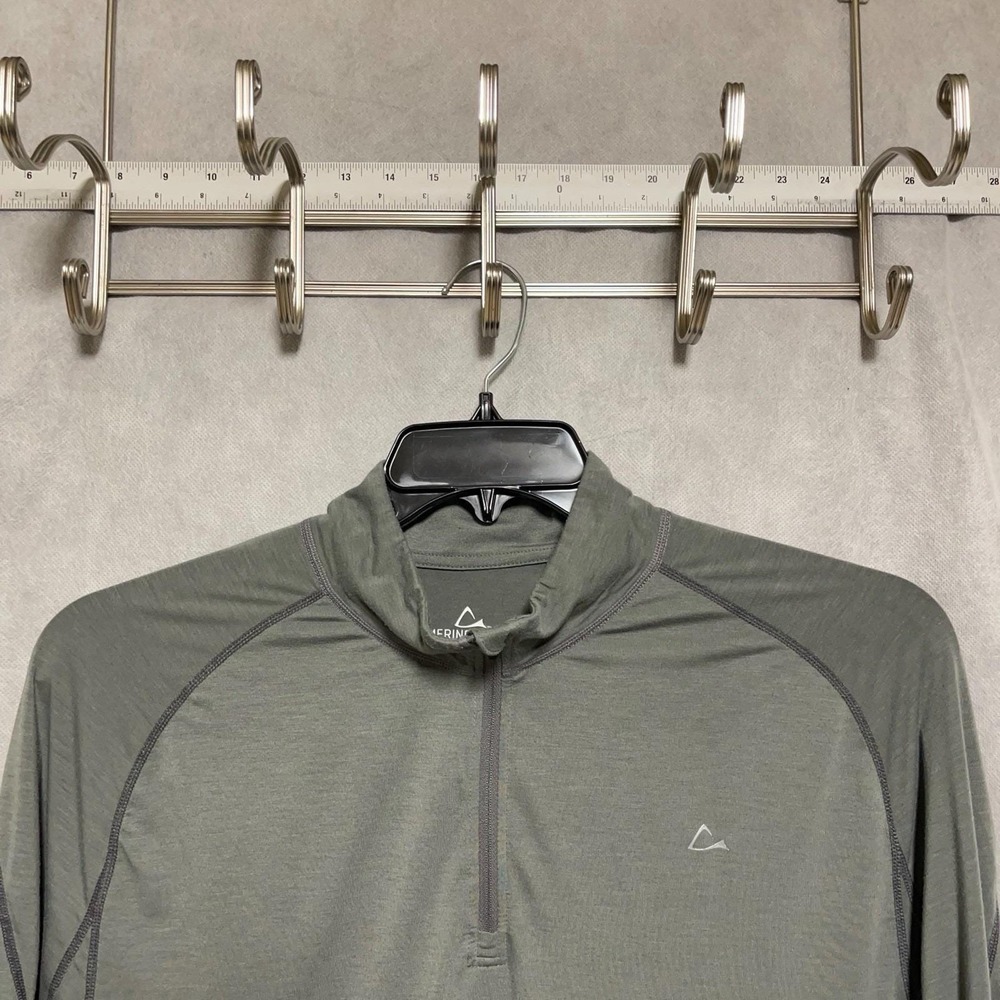 Paradox Shirt‎ Men XL Gray 1/4 Zip Merino Blend Dri Release Performance Layering